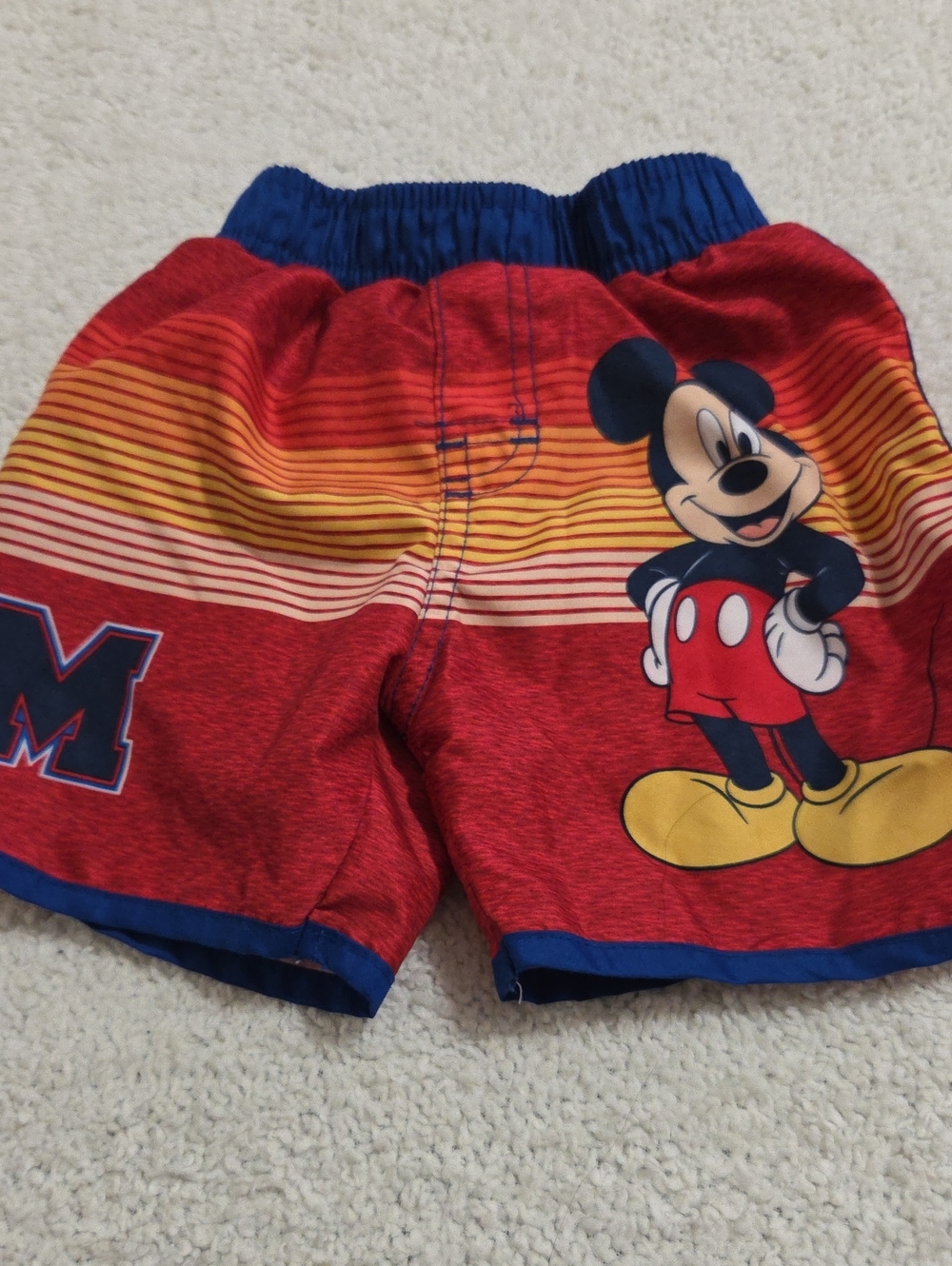 DISNEY JUNIOR MICKEY MOUSE SWIM TRUNKS